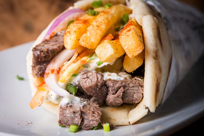 5. Pita¹ mit 2 kleine Steaks