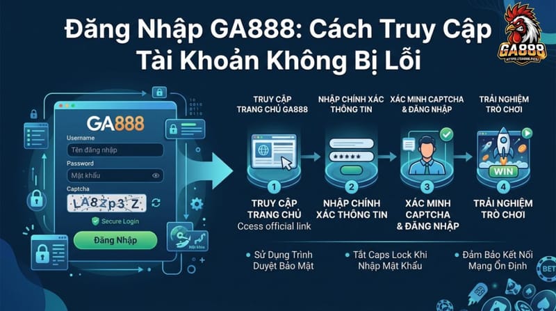 Đăng Nhập GA888: Cách Vào Tài Khoản Nhanh Và Tránh Gặp Lỗi