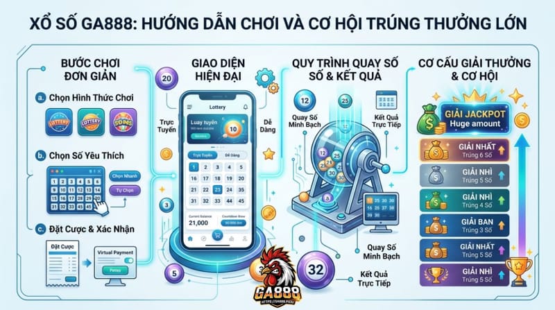 Xổ Số GA888: Hướng Dẫn Chơi Và Cơ Hội Trúng Thưởng Lớn