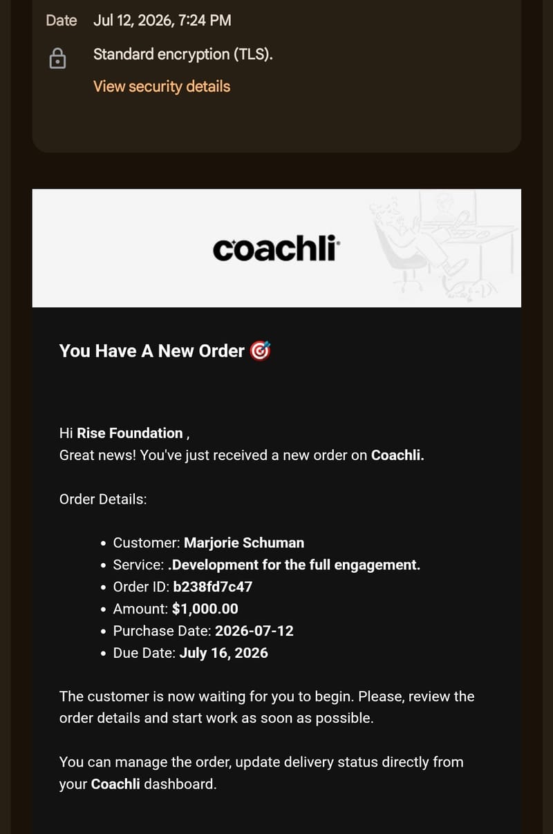 Payment is Confirmed