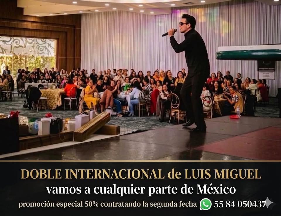 Israel, Doble Internacional de Luis Miguel, en presentación en vivo