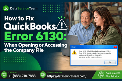 QuickBooks Error 6130 Company File Access Fix
