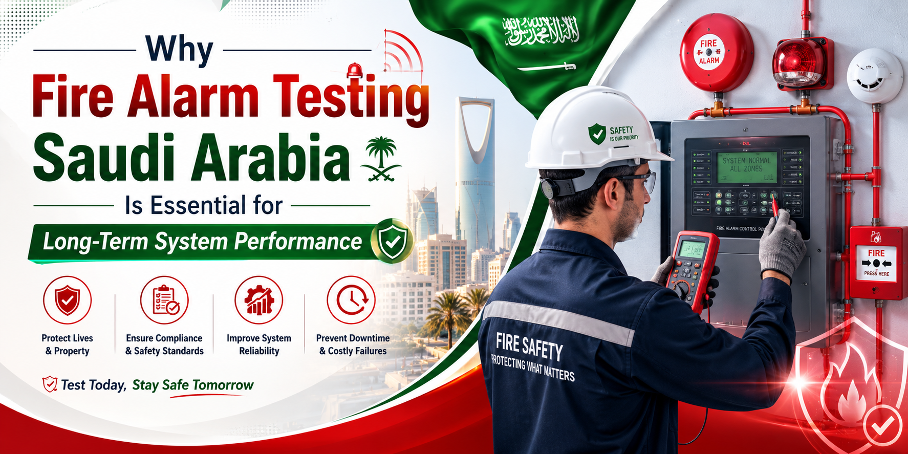 Why Fire Alarm Testing Saudi Arabia Is Essential for Long-Term System Performance