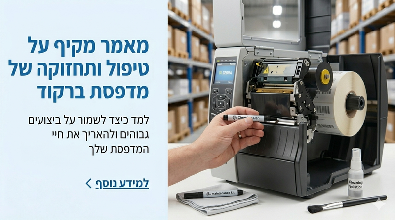 טיפול שוטף למדפסת ברקוד