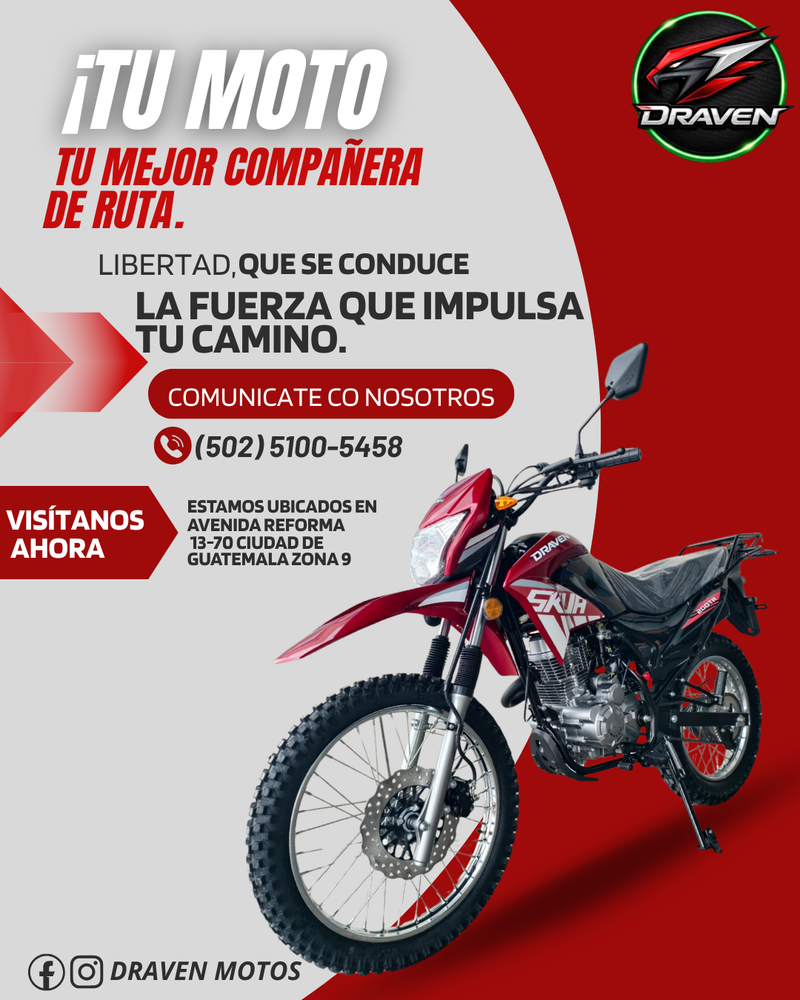 Vive la emoción del motocross con Draven Motos