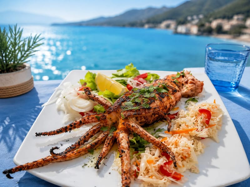 Καλαμάρι Γεμιστό/Stuffed Squid