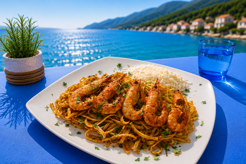 Γαριδομακαρονάδα/Shrimp Pasta