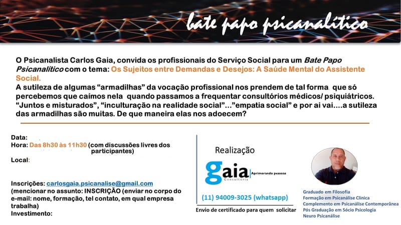 Nosso proximo evento