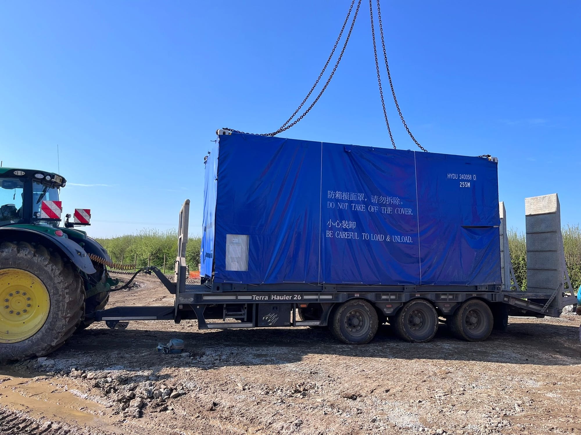 Transporting Substations to be Set Down in Place