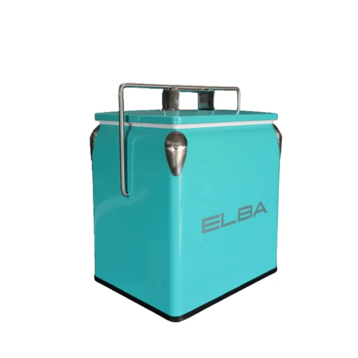 Elba Metal Cooler Box Mint - 13L metal cooler box