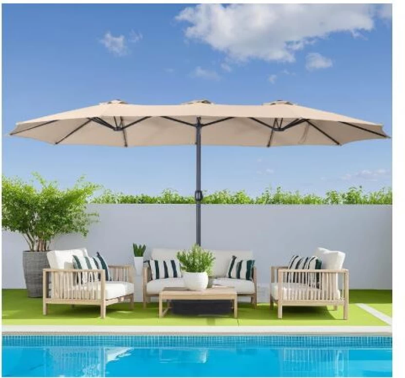 Nova Double Sided Outdoor Large Rectangular Patio Umbrella  - R 3 500.00