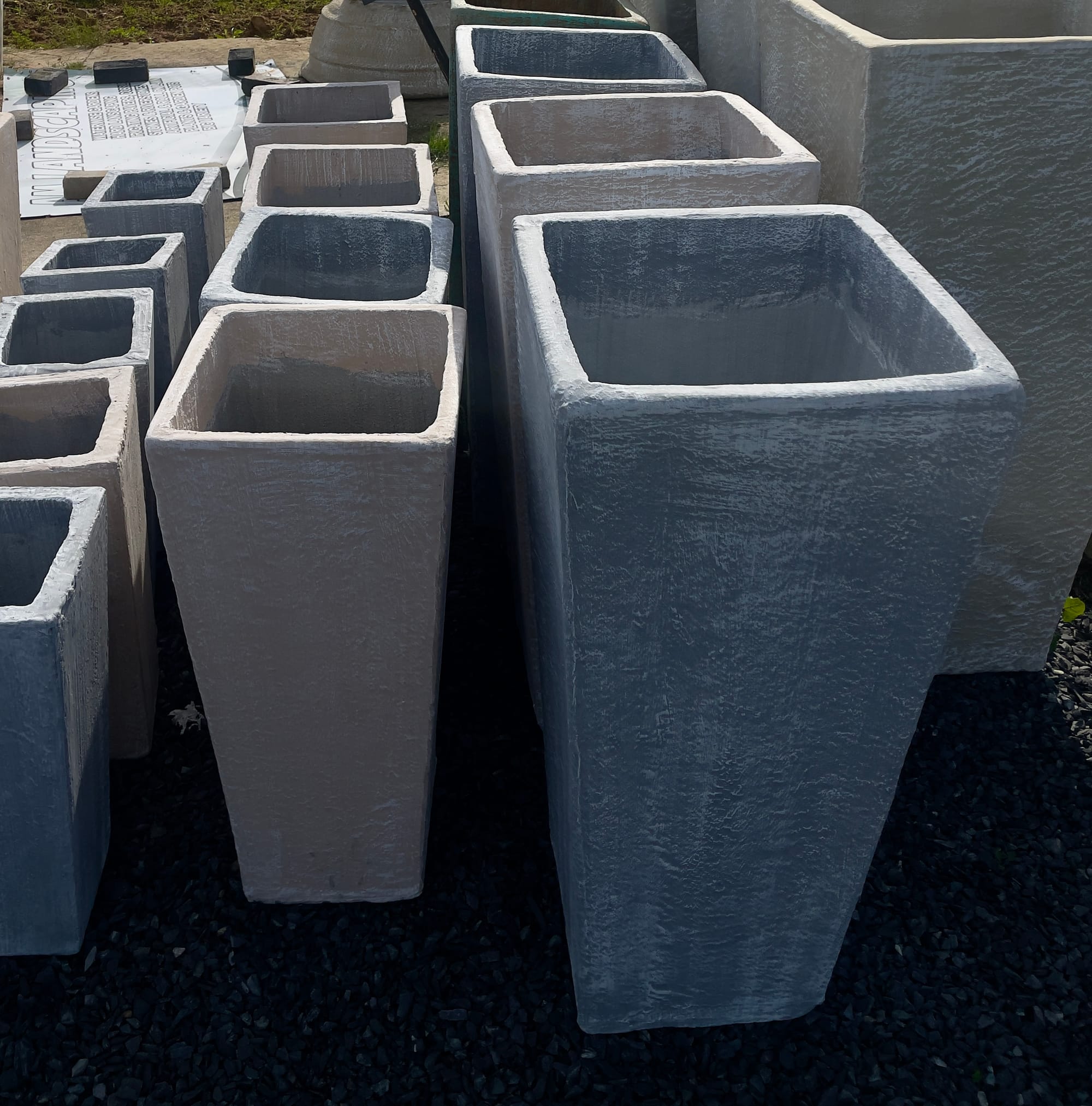 Frozen Cement Pots