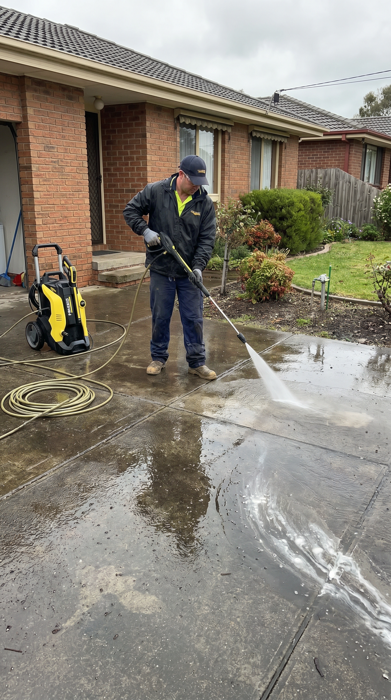 Driveways & Paved areas Cleaning - High Pressure Washing