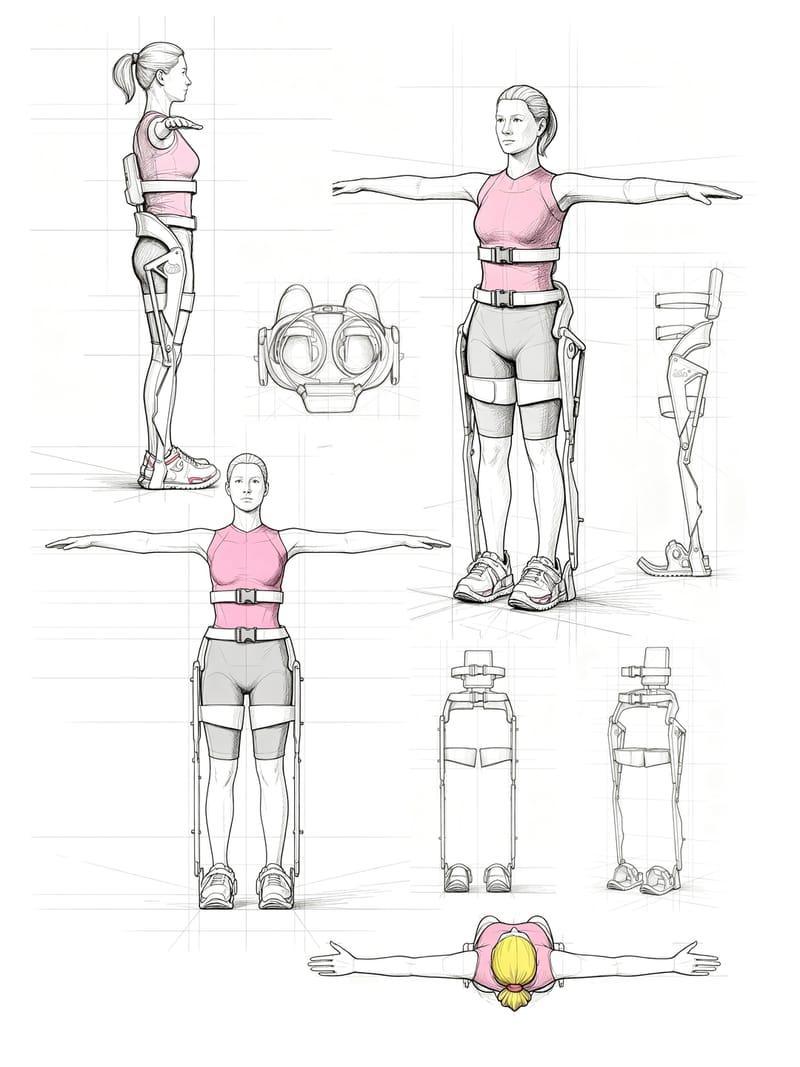 Mechanical Exoskeleton Assist Device
