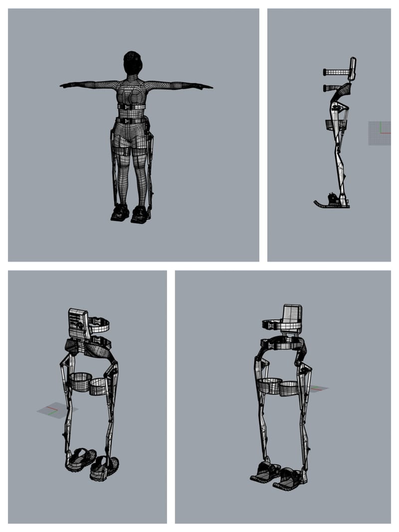 Mechanical Exoskeleton Assist Device