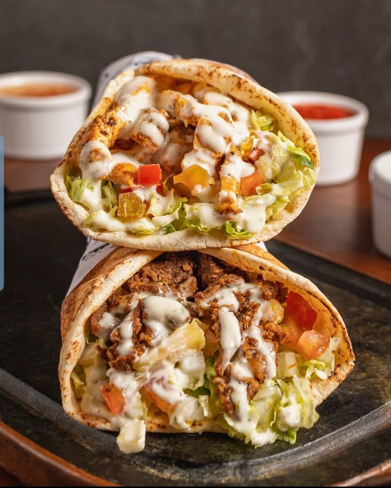 Beef Suya Shawarma