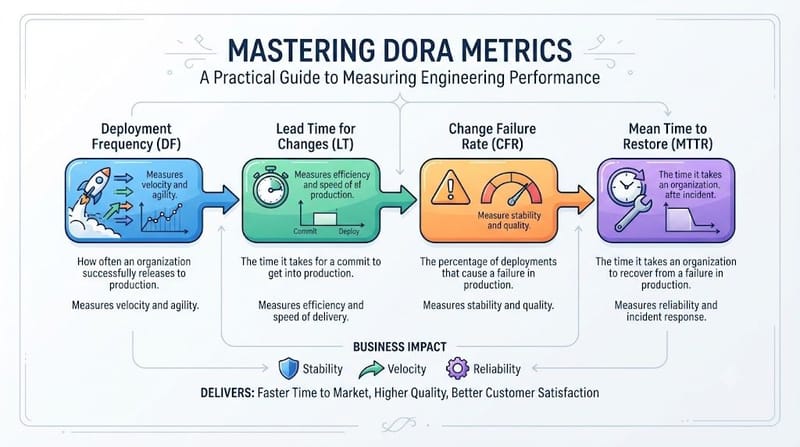 Mastering DORA Metrics: A Practical Guide to Measuring Engineering Performance