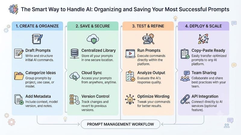 The Smart Way to Handle AI: Organizing and Saving Your Most Successful Prompts