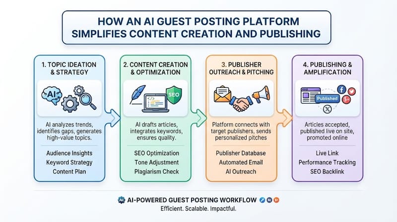 How an AI Guest Posting Platform Simplifies Content Creation and Publishing