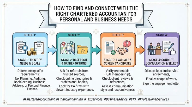 How to Find and Connect with the Right Chartered Accountant for Personal and Business Needs