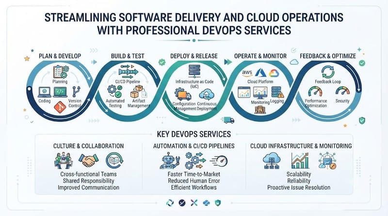 Streamlining Software Delivery and Cloud Operations with Professional DevOps Services