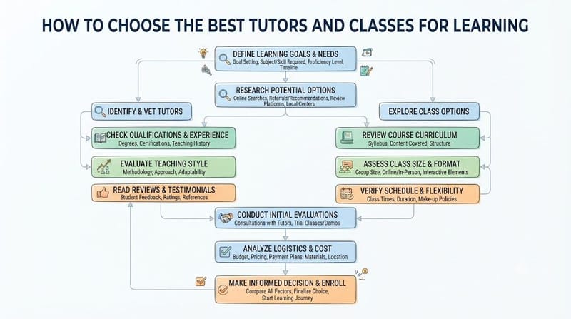 How To Choose The Best Tutors And Classes For Learning
