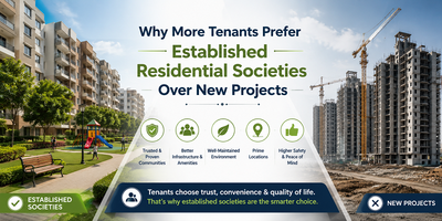 Why More Tenants Prefer Established Residential Societies Over New Projects