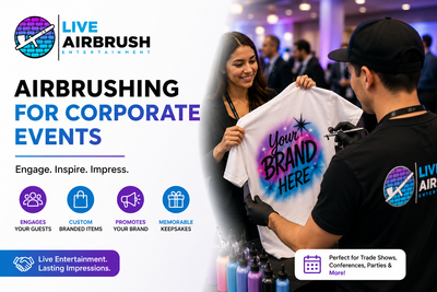 Airbrushing for Corporate Events: Create Interactive Brand Experiences
