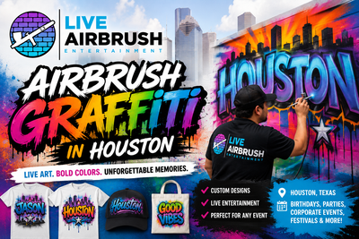 Airbrush Graffiti in Houston – Custom Live Art for Every Event