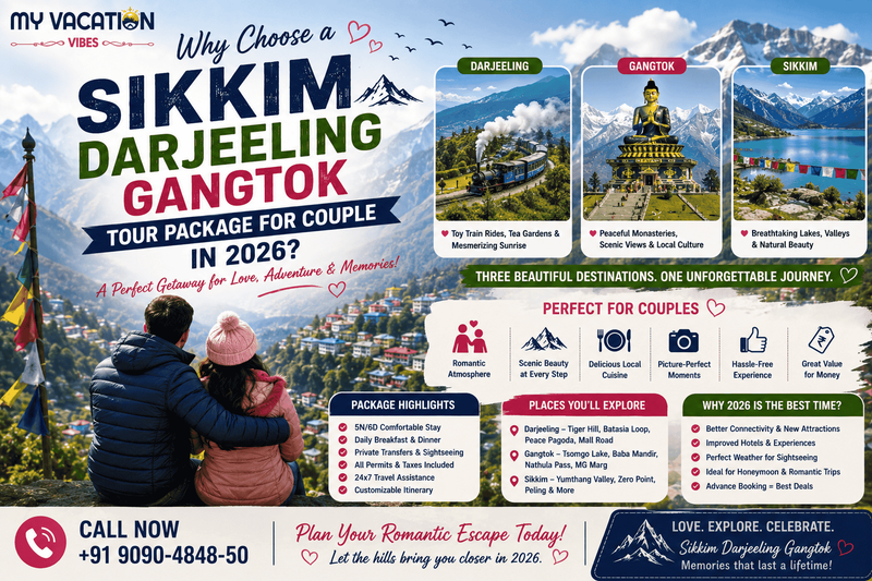 Why Choose a Sikkim Darjeeling Gangtok Tour Package for Couple in 2026?