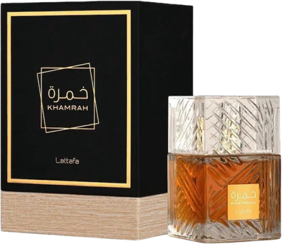 Lattafa Khamrah Eau de Parfum 100ml perfume bottle.
