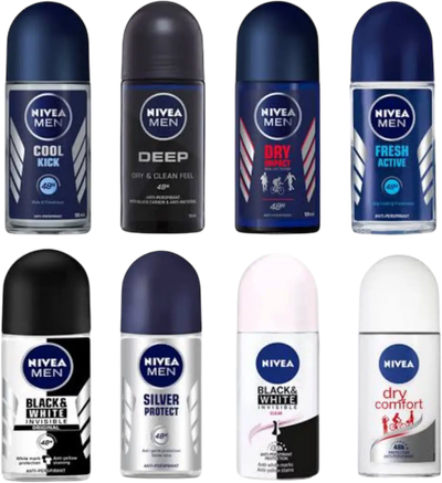 Nivea Fresh Natural Anti-Perspirant Roll On 50ml deodorant bottle.