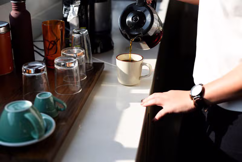 Careful preparation of premium tea