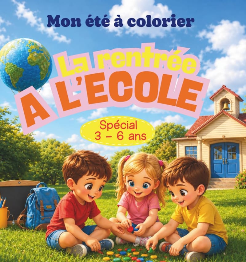 Livre de coloriage : La rentrée à l'école (3-6 ans)