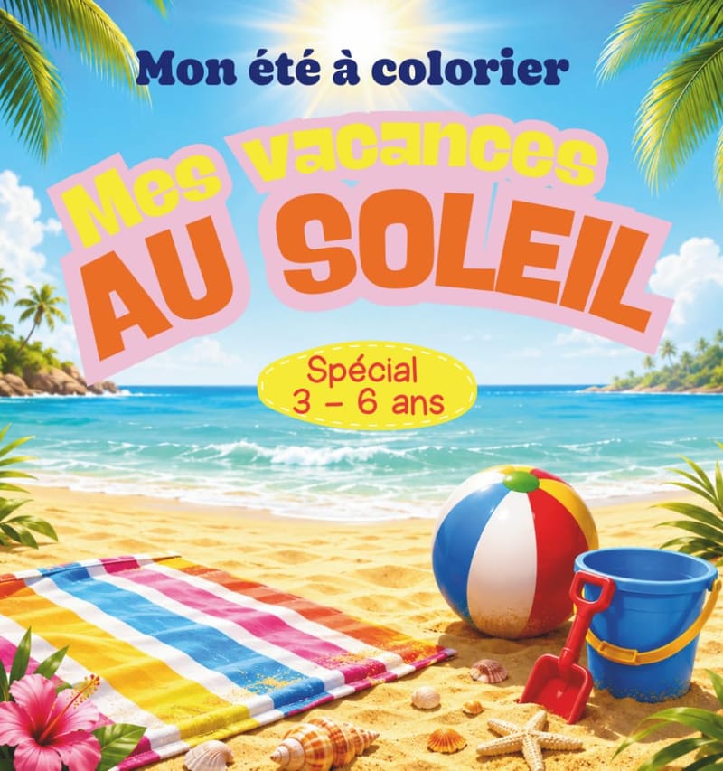 Livre de coloriage : Mes vacances au soleil (3-6 ans)
