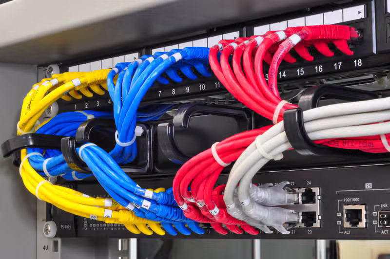 Structured network cabling work