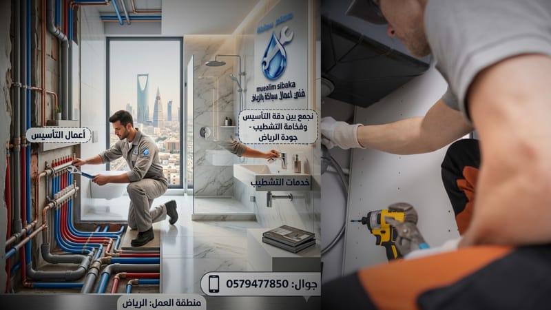 تاسيس الاحترافي لشبكات المياه والصرف