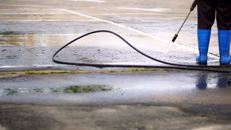 Nettoyage professionnel de parking