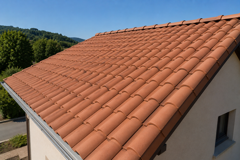 Maison avec toiture entièrement rénovée