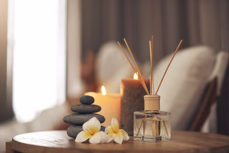 Gyertyák és aromaolajok a masszázshoz