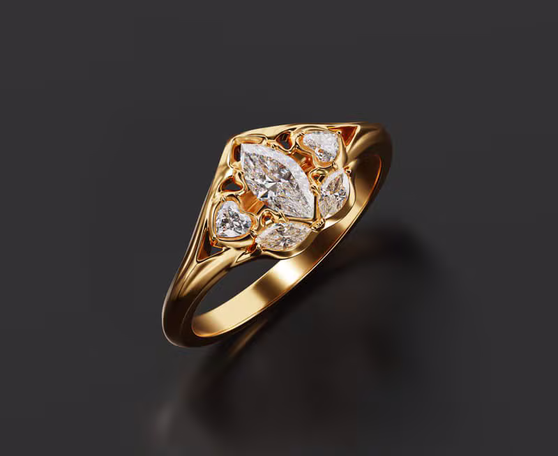 Royal Cushion Ring