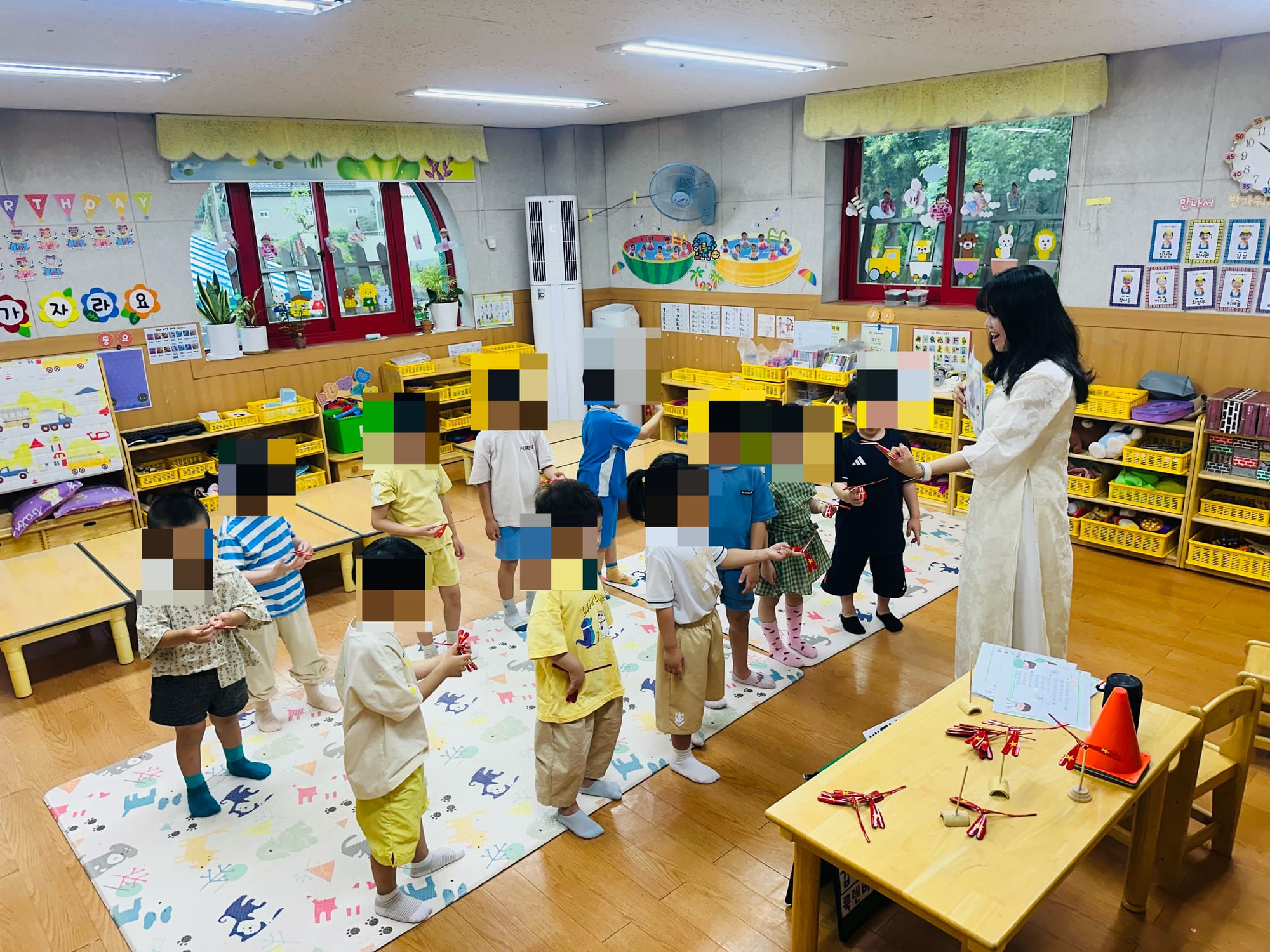 7월 23일 00어린이집 5세 베트남 전통놀이 체험