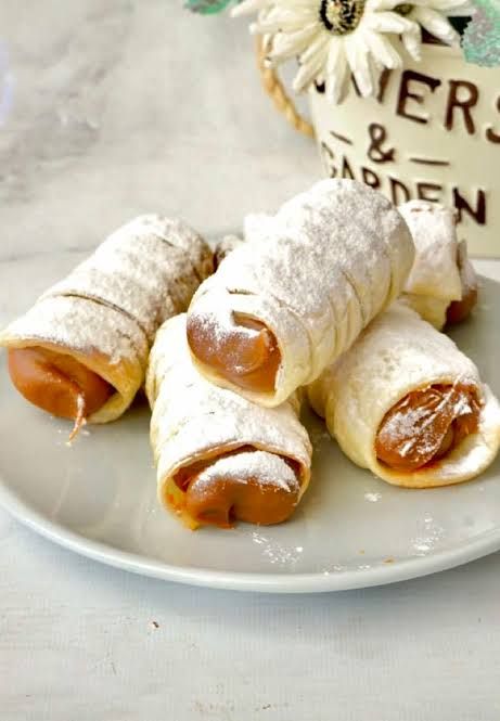 cañoncitos de dulce de leche