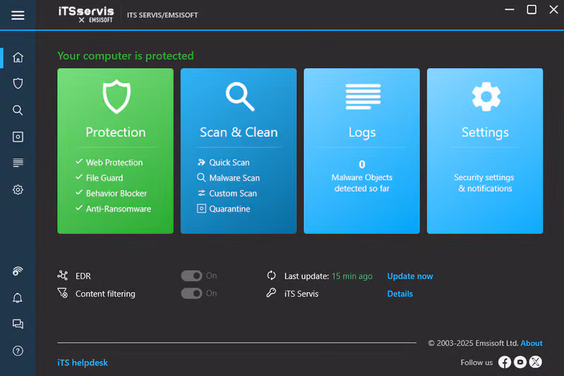 Emsisoft Dashboard