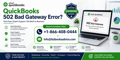 QuickBooks 502 Bad Gateway Error, Explained Simply for Beginners