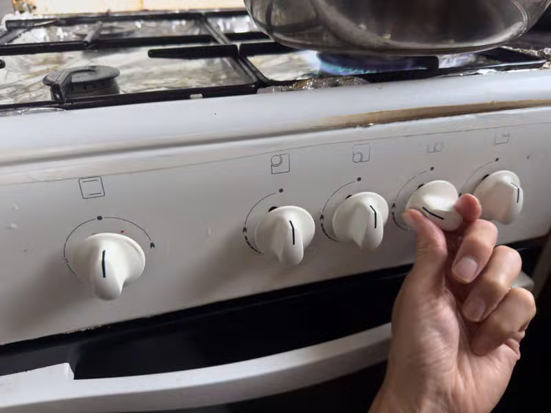 Checking the heating elements of an oven