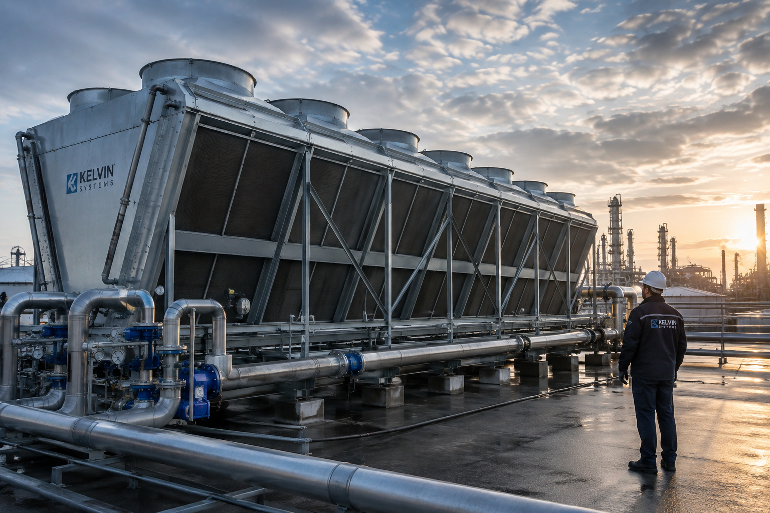 Průmyslový řídicí systém pro dry coolery a chladicí technologie