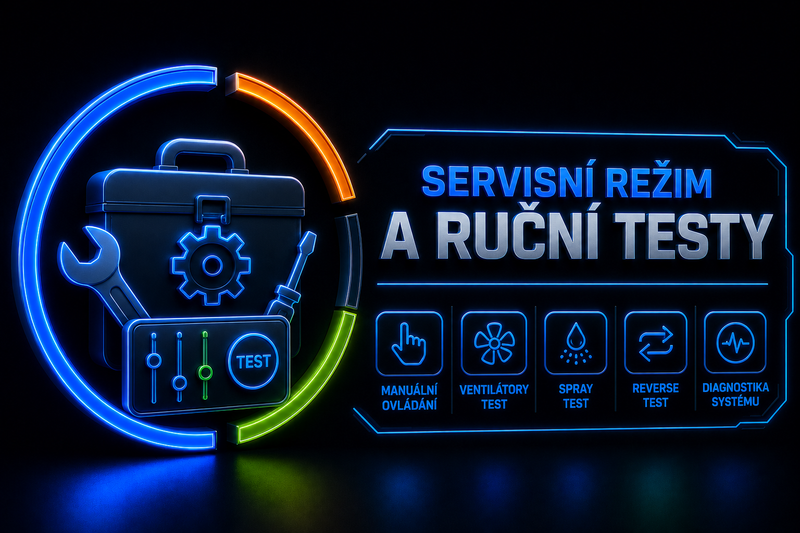 Servisní režim a ruční testy