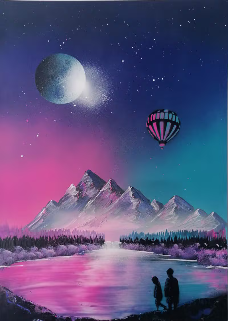 Ascension Beneath the Neon Moon
