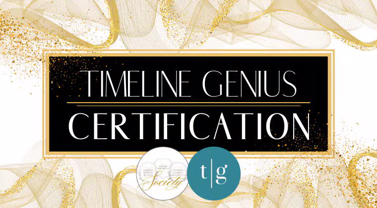 Timeline Genius Certification